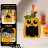 Decorações de Suspensão de Abóbora de Halloween Chocalho Enfeites de Suspensão Não Tecidos Materiais Manuais DIY Pequenos Presentes para Crianças