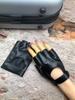 Guantes de Medio Dedo para Mujer Motociclismo Ciclismo Conducción Pole Dance Club Nocturno Guantes de Rendimiento para Baile Guantes Cálidos Negros