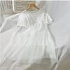 Vestido de maternidad de verano 2023, nuevo estilo coreano, suelto, fresco, con costuras dulces, manga corta, estilo hada pastel