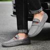 Zapatos Doudou Populares para Hombre de Gama Alta en Piel Genuina Casual Slip-On Mocasines para Hombre Suela Suave Transpirables Antideslizantes Zapatos para Hombre Talla Grande 46