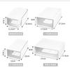 Caixa de Armazenamento de Mesa Pequena Tipo Gaveta Caixa de Armazenamento de Cozinha Camada Única Empilhável Organizador de Cosméticos e Joias