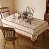 Mantel impermeable y a prueba de aceite, paño de escritorio sin lavado, mantel rectangular de estilo ins para comedor, mantel de PVC de estilo de lujo ligero de alta gama para mesa de café
