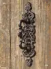 Manija de Puerta de Hierro Fundido Estilo Retro Europeo para Patio Exterior Jardín Puerta de Madera Armario Decorativa Manija de Hierro Pestillo