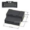 Conector de carro preto 20P composto grande e pequeno furo plug 18 Yinglang 20P macho e fêmea shell