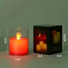 Copo de decoração de casamento lâmpada de vela eletrônica decoração Buda de acrílico adoração festa festa LED simulação vela lâmpada de vela
