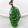 Colgante de Mongolia Exterior jaspe de imitación verde espinaca de Xinjiang colgante de jade Hetian puesto de Jianghu fabricantes de jade al por mayor