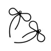 Estilo Casual y Elegante Accesorios de Joyería con Lazo Pendientes de Aleación Pintados con Spray Accesorios para el Cabello Colgante Materiales Hechos a Mano DIY W175