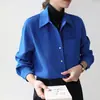 Tiro real 2026 Camisa de Algodón Cepillado para Mujer Otoño Invierno Diseño Retro Sentido Nicho Top Interior Capa Superior Camisa de Pana