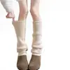 Calcetines de Punto Lisos Otoño Invierno para Yoga Largos Hasta la Rodilla para Mujer Calcetines Largos Cálidos de Piel de Conejo Calentadores de Piernas Mangas para Piernas de Tela Holgada para Pilates