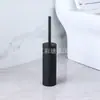 Cepillo de Inodoro de Acero Inoxidable Enchufable para Comercio Electrónico Transfronterizo, Desmontable y Lavable, Doble Uso Montado en Pared y de Pie, Cepillo de Limpieza Largo