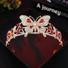 Nova Coroa de Noiva Luxuosa com Pedras de Diamante Headband Acessórios para Vestido de Casamento Elegante Temperamento Cristal Coroa de Noiva