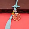 Moeda do Espírito da Montanha Cinnabar de Latão Pingente para Retrovisor de Carro Ornamento para Pendurar no Carro Pingente da Paz Fabricante de Venda Direta Atacado