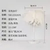 Lámpara de mesa de plumas nórdica para dormitorio, luz de noche creativa para mesita de noche, sala de estar, estudio, lámparas LED de hierro estilo Ins