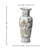 Jarrón de cerámica vintage, pintado a mano, con borde dorado. Vaso decorativo de porcelana estilo europeo, de lujo ligero. Adecuado para decoración del hogar, bodas y como pieza decorativa. Disponible al por mayor