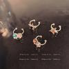 Vintage personalizado terno combinação orelha clipe feminino orelha buracos high-end luz luxo simples orelha clipe 2021 nova moda