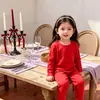 2026 Nuevo Conjunto de Ropa Interior Térmica para Niños Pijamas para Niñas Ropa de Casa Otoño e Invierno Ropa de Invierno Tops y Pantalones de Otoño
