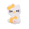 Novo criativo DIY urso de desenho animado pata silicone pulseira de joias cola de dente corrente de chupeta corrente anti-corrente pequenos acessórios