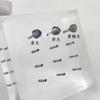 Pendientes de aleación de titanio F136 con tres garras de labradorita de piedra natural, 4/5 mm, para piercing de labio, lengua, uña, hueso de la oreja, joyería para piercing de uña
