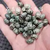 8 * 12 mm Cuentas Cielo Noble cuentas de arroz Cuentas sueltas de Jade ágata Cuentas Cielo Verde cuentas luantong pulsera collar joyería
