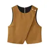 Traje Casual Transfronterizo para Mujer Estilo Europeo y Americano Top de Doble Botonadura con Textura de Satén de Seda + Pantalones Sueltos de Satén de Seda con Cinturón