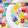 Bolso de Mano Colorido Pintura Acrílica Bolsa de Basura a Través del Agujero Joyería DIY Accesorios con Cuentas Cadena para Teléfono Móvil Llavero