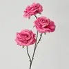 Flor artificial roja rosa para salón de bodas, flor artificial para camino, arreglo floral, decoración de sala de bodas, flor artificial para techo de boda