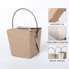 Caja de Almuerzo Desechable Portátil de Papel Kraft, Caja para Comida Rápida, Caja para Pasta, Caja de Empaque para Llevar de Pollo Frito, Caja para Llevar de Arroz Frito