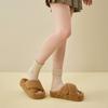 Zapatos Peludos de Suela Gruesa de 5 cm para Mujer, Pantuflas Cruzadas Antideslizantes de Moda, Pantuflas Peludas para Uso en Casa en Invierno, Pantuflas de Algodón para el Hogar