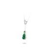 Nuevo collar extraíble de calabaza de calcedonia verde fluorescente de estilo chino, versátil, de alta calidad, elegante y adelgazante, cadena de clavícula.