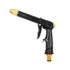 Cabezal de Pistola de Agua para Lavado de Autos de Alta Presión Totalmente Metálico, Pistola de Agua Doméstica con Potenciador para Lavado Potente, Pistola de Agua con Boquilla Rociadora para Limpieza de Pisos de Autos