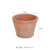 Pequeña maceta de terracota roja de tubo corto para plantas suculentas, maceta de arcilla de cerámica gruesa, maceta de azulejo, 33 cerámica, plantas verdes, flores en maceta, venta al por mayor individual