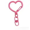 Hebilla Colorida de Aleación en Forma de Corazón con Colgante de Hebilla de Figura de Ocho, Accesorios Hechos a Mano para DIY, Llavero, Accesorios para Bolsos, Adornos Colgantes