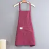 Delantal de Cocina para Mujer Delantal Doméstico de Algodón Puro Overol de Cocina para el Trabajo Elegante de Verano Nueva Moda Cintura para Hombre