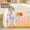 Conjunto de lençóis de três peças em veludo de leite espesso, colcha de pelúcia quente em veludo bolha, lençol de cama em veludo de manta, atacado e frete internacional