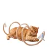 Túnel de Gato de Mola Brinquedo de Gato Sino Autoentretenimento Descompressão Suprimentos para Pets Gatinho Gato Jovem Gasto de Energia Varinha de Provocar