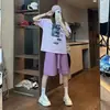 Pantalones Cortos Deportivos de Seda de Hielo de Secado Rápido, Estilo Delgado de Verano, Corte Holgado, Rectos Adelgazantes de Pierna Ancha de Longitud Media Casuales