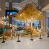 Iluminación y Dispositivo de Exhibición de Árbol de Dinero Creativo de Año Nuevo Accesorios para Registro de Celebridades de Internet en Centros Comerciales