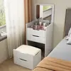 Tocador multifuncional para dormitorio, gabinete de almacenamiento moderno minimalista, tocador de maquillaje integrado, cómoda, mesita de noche, tocador