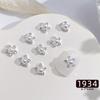Decoraciones de Arte de Uñas de Estrella de Cinco Puntas Brillantes, Metal Hueco Transfronterizo con Pedrería Incrustada de Aleación, Pedrería de Estrella para Uñas DIY, Accesorios para Uñas