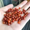 Jad Vermelho Jad Contas Soltas Acessórios Jad Pequenas Contas Redondas Feitas à Mão DIY Pulseira Contas Acessórios Material para Miçangas Acessórios Lote