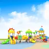 Parque de Diversões Grande Deslizador Externo Combinação de Tobogãs Equipamento de Playground Externo Comunitário Instalações de Brincadeiras Infantis