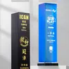 Troféu Criativo de Cristal com Colunas Gravadas, Troféu Quadrado de Premiação, Troféu de Cristal Preto, Medalha, Asas de Pena, Cubo Mágico Impresso em Cores