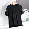 Estilo Nuevo de Verano Transfronterizo Manga Corta para Hombre Estilo Coreano Moderno Sencillo Tops de Media Manga Sueltos Casuales Camisetas de Marca Modernas