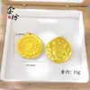 Loja de ouro com pingente de bolo hi spin de ouro fasa antigo colar feminino vintage moda bússola versátil presente para namorada