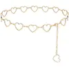 Joyería Transfronteriza Europea y Americana Chica Caliente Sexy Corazón Hueco Geométrico Anillo Redondo Patchwork Cadena de Cintura Playa Dulce Fresca Cadena Corporal Mujeres