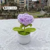 Produtos Acabados Transfronteiriços: Girassóis, Lírio-do-vale, Tulipas, Plantas Pequenas em Vasos Tecidas à Mão com Fio, Bonsai, Decorações de Escritório, Decorações Internas de Carro