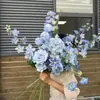 Materiales de Flores Artificiales Serie Azul para Decoraciones de Pasillos de Salones de Bodas, Decoraciones de Techos de Bodas, Flores Falsas, Flores Artificiales al por Mayor