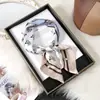 Bufanda Cuadrada de Moda Versátil Estilo Coreano Floral 70% Seda Artificial Pañuelo de Cuello Pañuelo de Cuello de Alto Grado con Puntos Venta al por Mayor