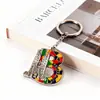 Llavero de aleación de Barcelona en stock Ciudad española Colgante de metal creativo Atracción turística Colgante de regalo cultural y creativo