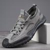 Zapatos de Hombre Talla Grande Transfronterizos 2025 Zapatos Casuales de Malla Hueca para Exterior Zapatos de Moda Agujero Transpirable Senderismo Retro Zapatos Deportivos